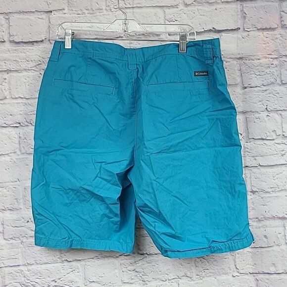 Men's Columbia Washed Out Shorts Blue Size 36 Cotton Poplin Chino Modern Outdoor - Picture 6 of 8